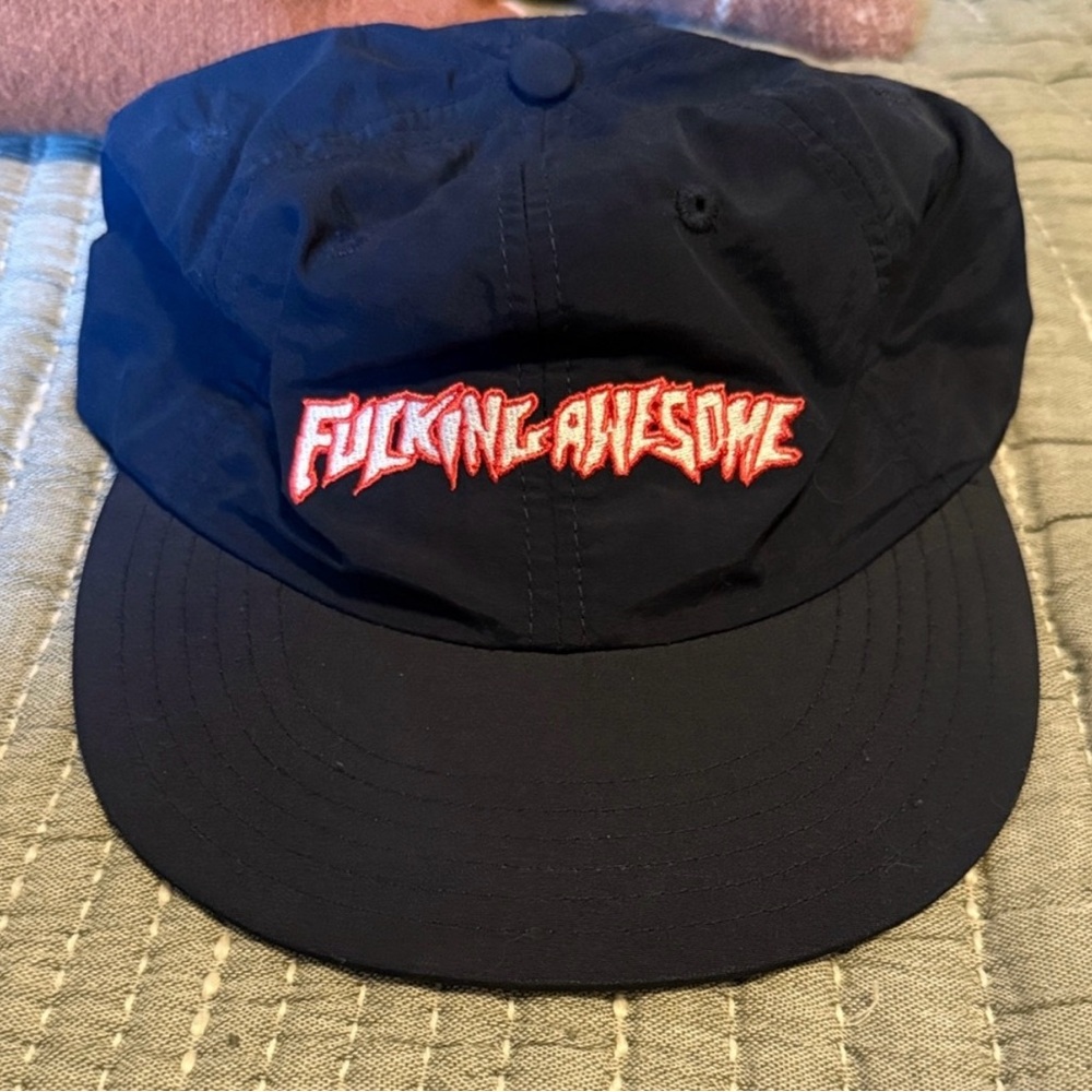 FA Navy Cap with Vibrant Red Embroidery